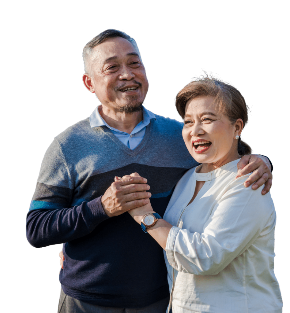 old couple dancing